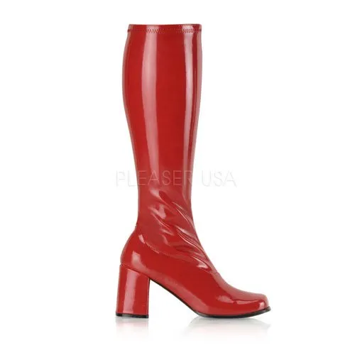3" Block Stretch Gogo Boots (Gogo-300 Final Sale)
