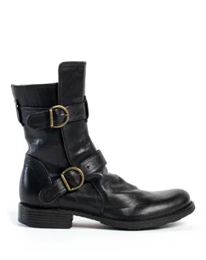 713 Black Leather Boots