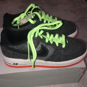 Air Force Nike sneakers size 6.5y brand new gray neon green