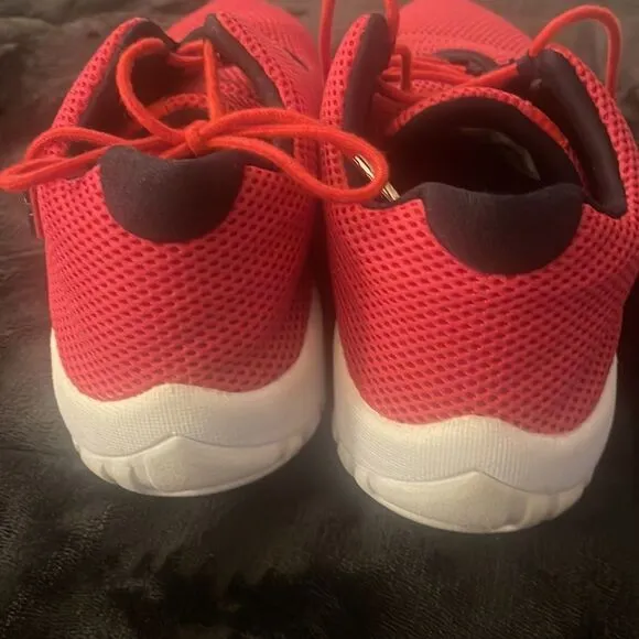 Air Jordan red sneakers size 8