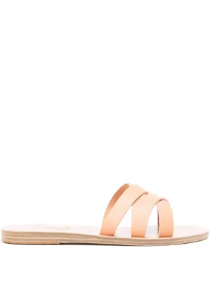 Ancient Greek Sandals Dionysia leather slides