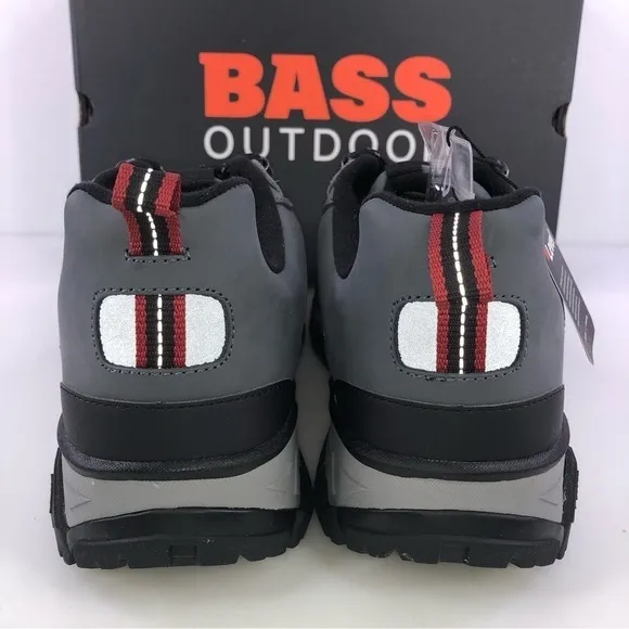 Bass Outdoor Peak Hiker Sneakers Gray Leather Low Top Shoes