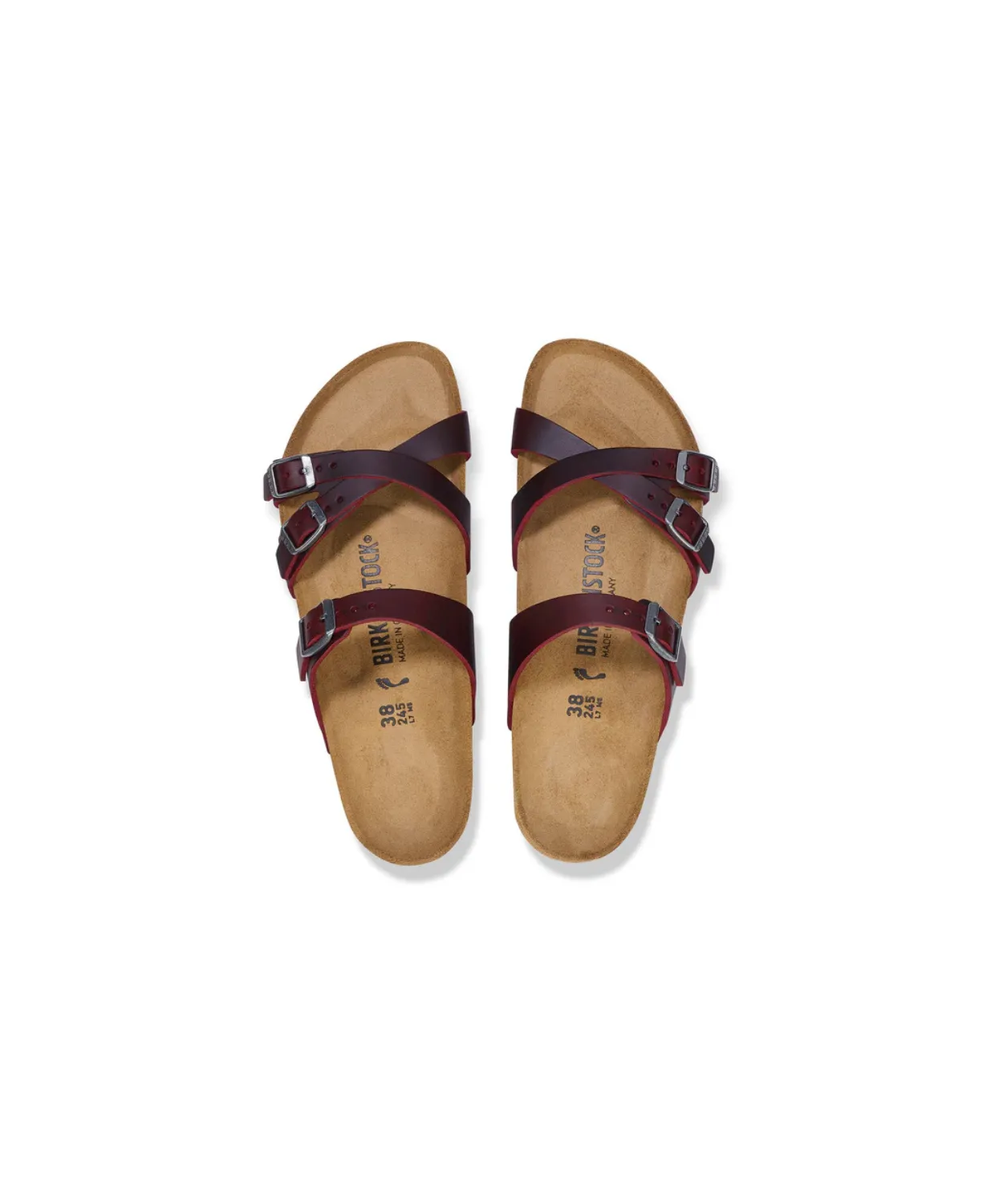 Birkenstock Franca Oiled Leather Zinfandel Sandals