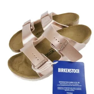 BIRKENSTOCK KIDS Arizona Birko-Flor Sandals ELECTRIC METALLIC COPPER Narrow Fit