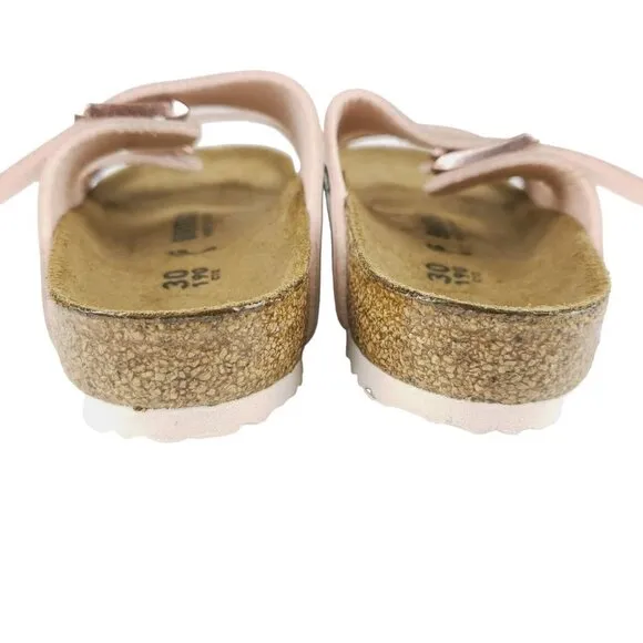 BIRKENSTOCK KIDS Arizona Birko-Flor Sandals ELECTRIC METALLIC COPPER Narrow Fit