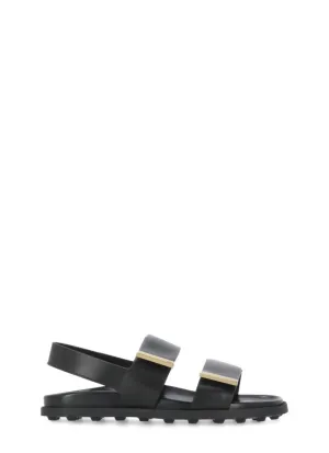 Black Leather Sandals