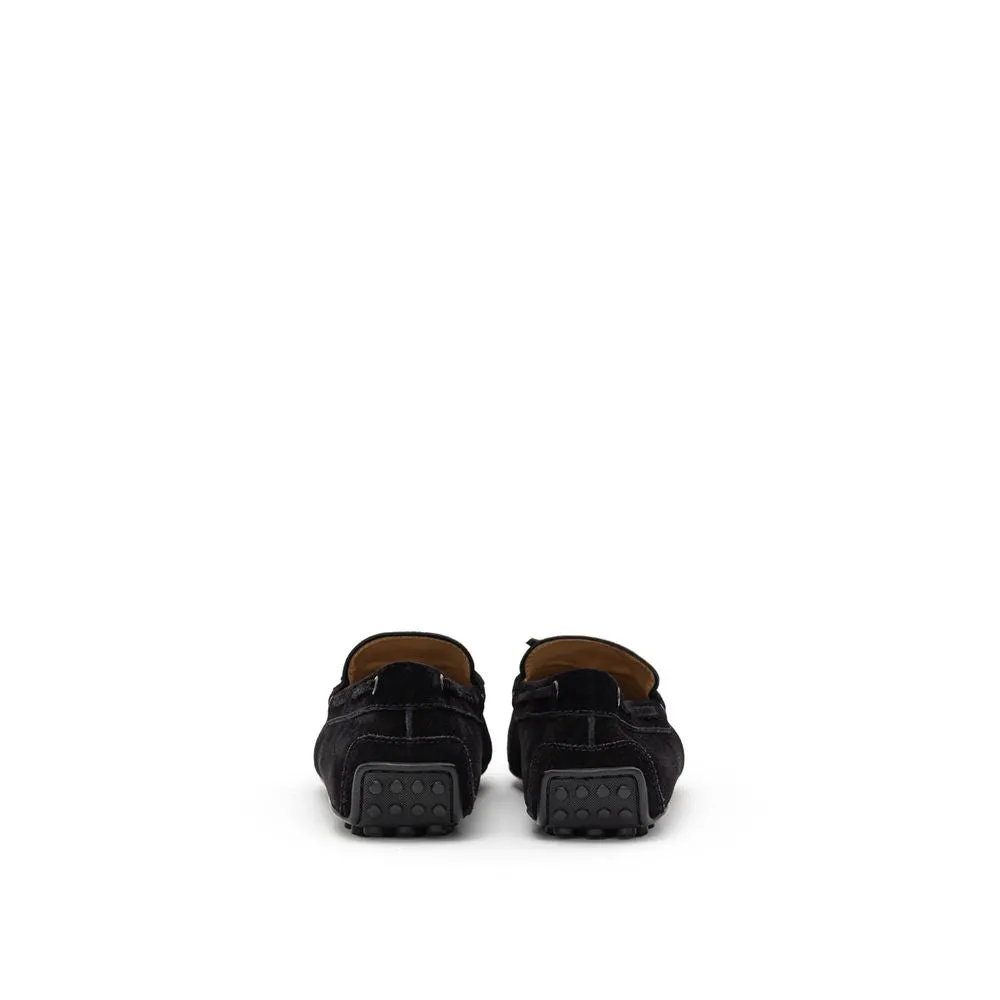 Black Suede Leather Loafer