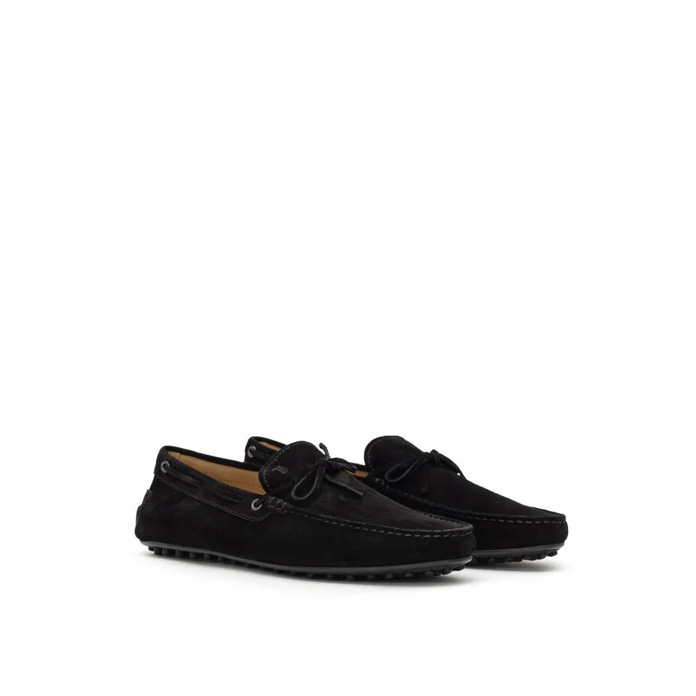 Black Suede Leather Loafer