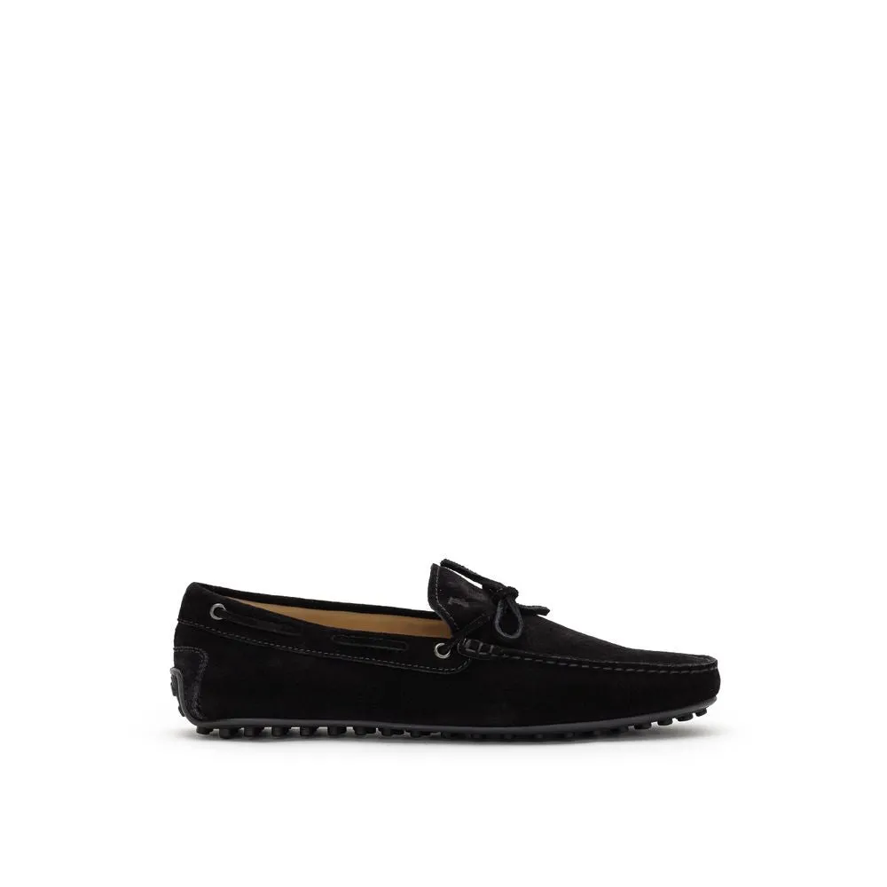 Black Suede Leather Loafer