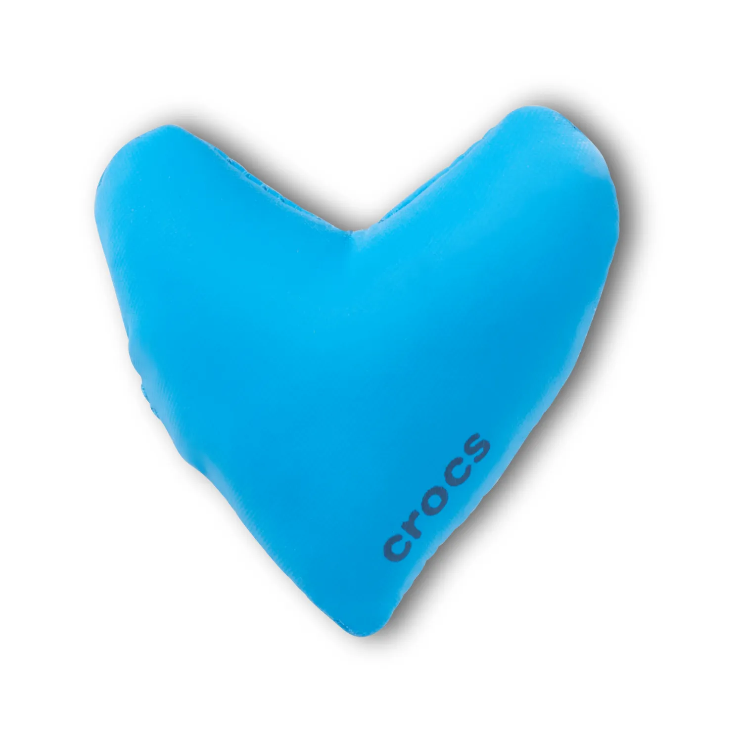 Blue Puff Heart Jibbitz
