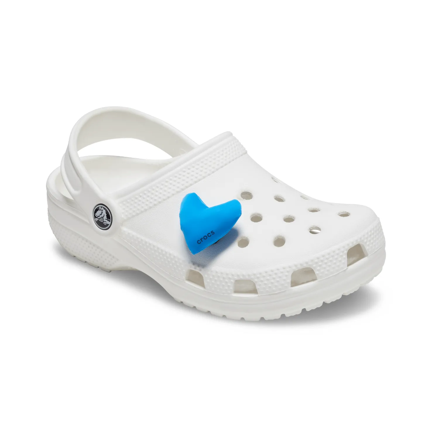 Blue Puff Heart Jibbitz