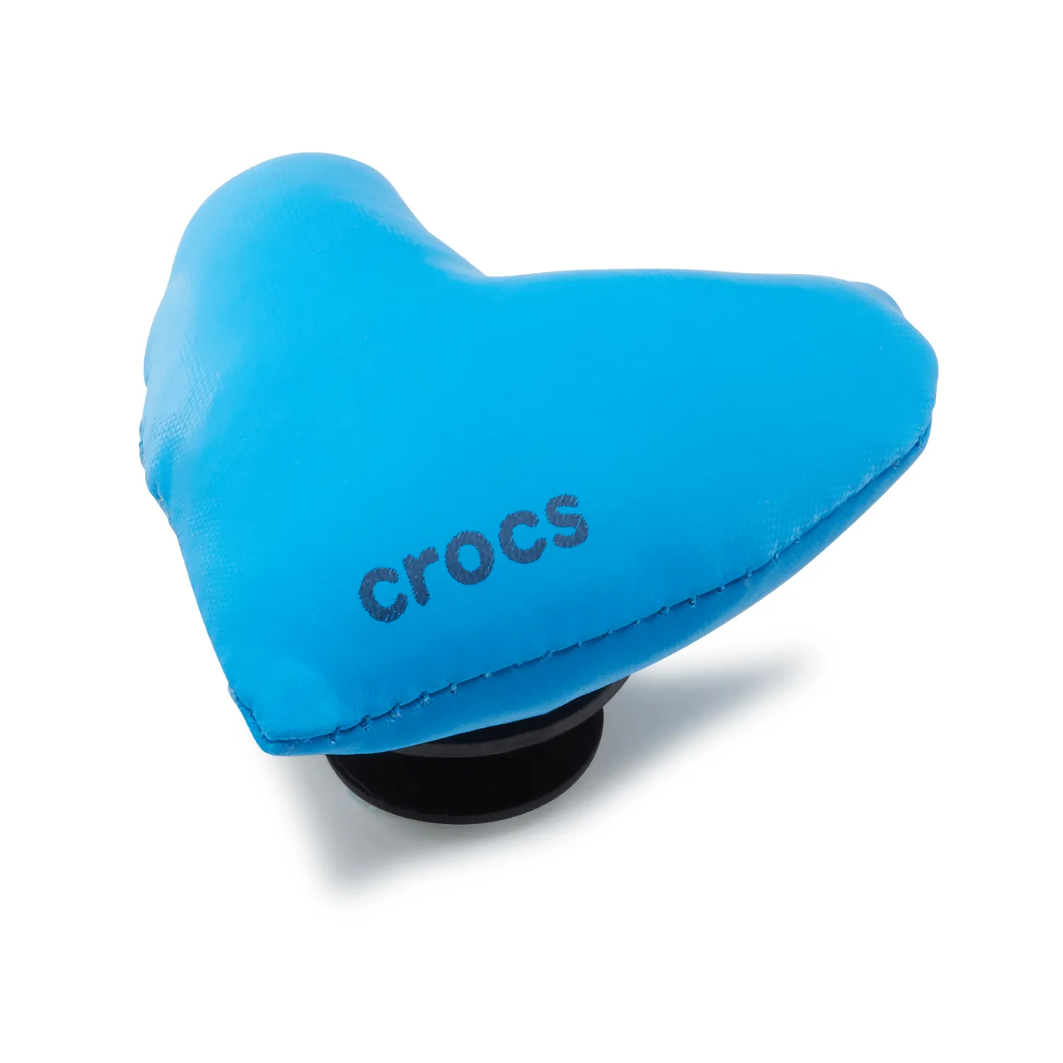 Blue Puff Heart Jibbitz