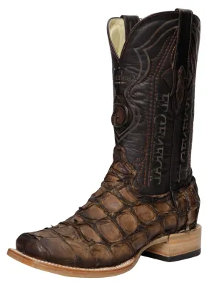 Botas Vaqueras Exoticas de Monster Fish Original para Hombre 'El General' - ID: 45084