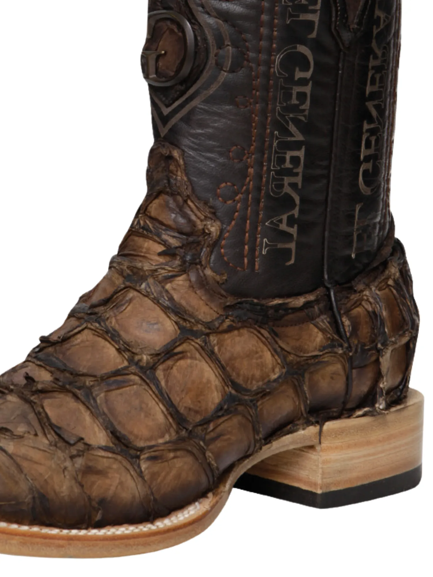 Botas Vaqueras Exoticas de Monster Fish Original para Hombre 'El General' - ID: 45084