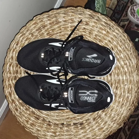 Brooks Mens Pure Flow 7 Black Fabric Running/Training/Athletic Sneakers Size 7.5