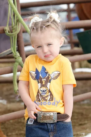 CLCTT6851027 Girls S/S Shirt "Moooody"