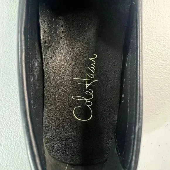 COLE HAAN LEOPARD PRINT DRIVER LOAFERS SIZE 7 1/2 B NWOB PREPPY FAUX FUR LOOK