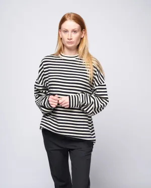 crew hop oversized crew - breton stripe