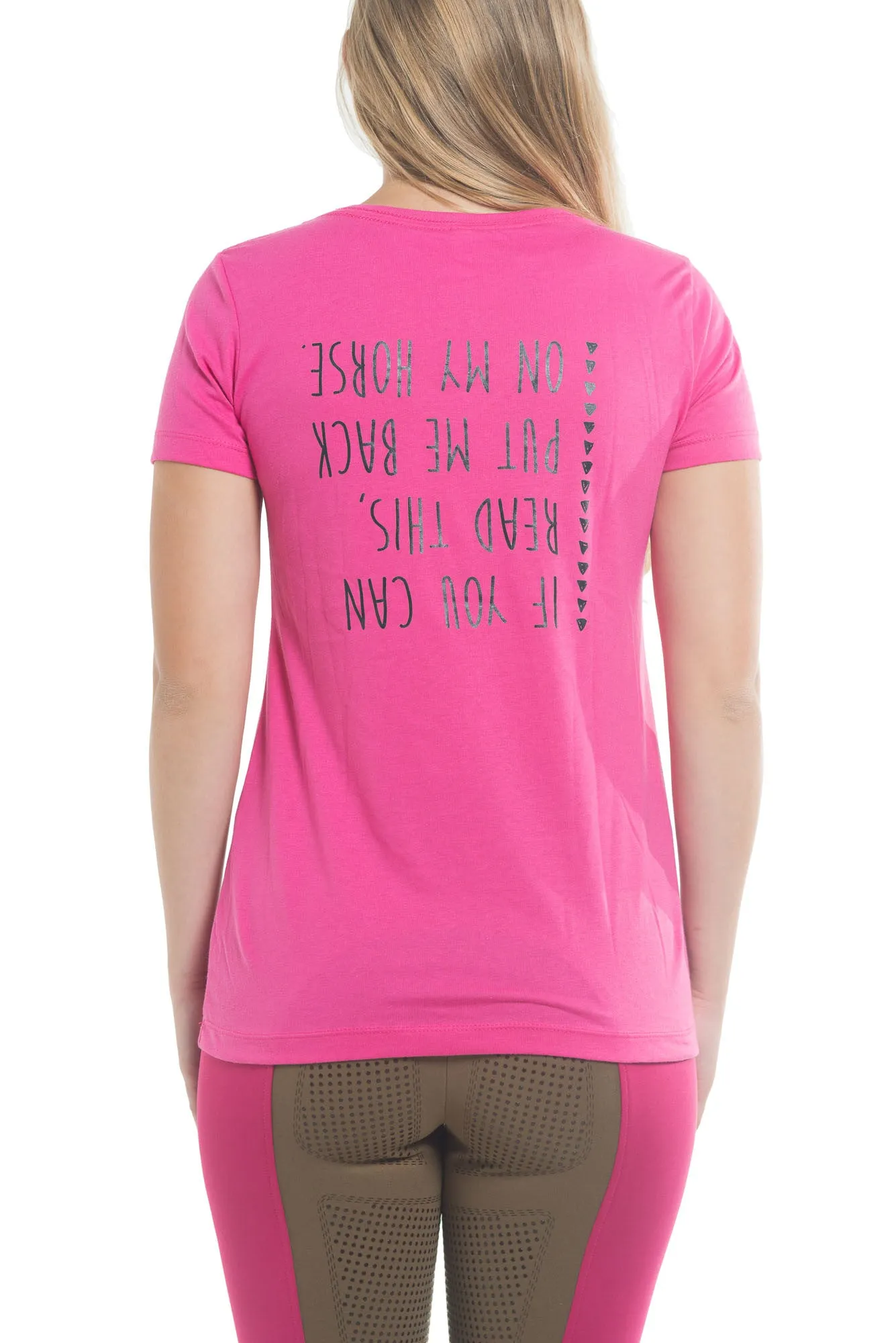 Curvy Mare | High Waist Winter Breech | Pink   Tan