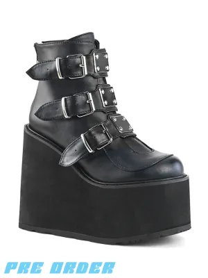DEMONIA SWING-105 - BLACK VEGAN LEATHER ✰ PRE ORDER ✰