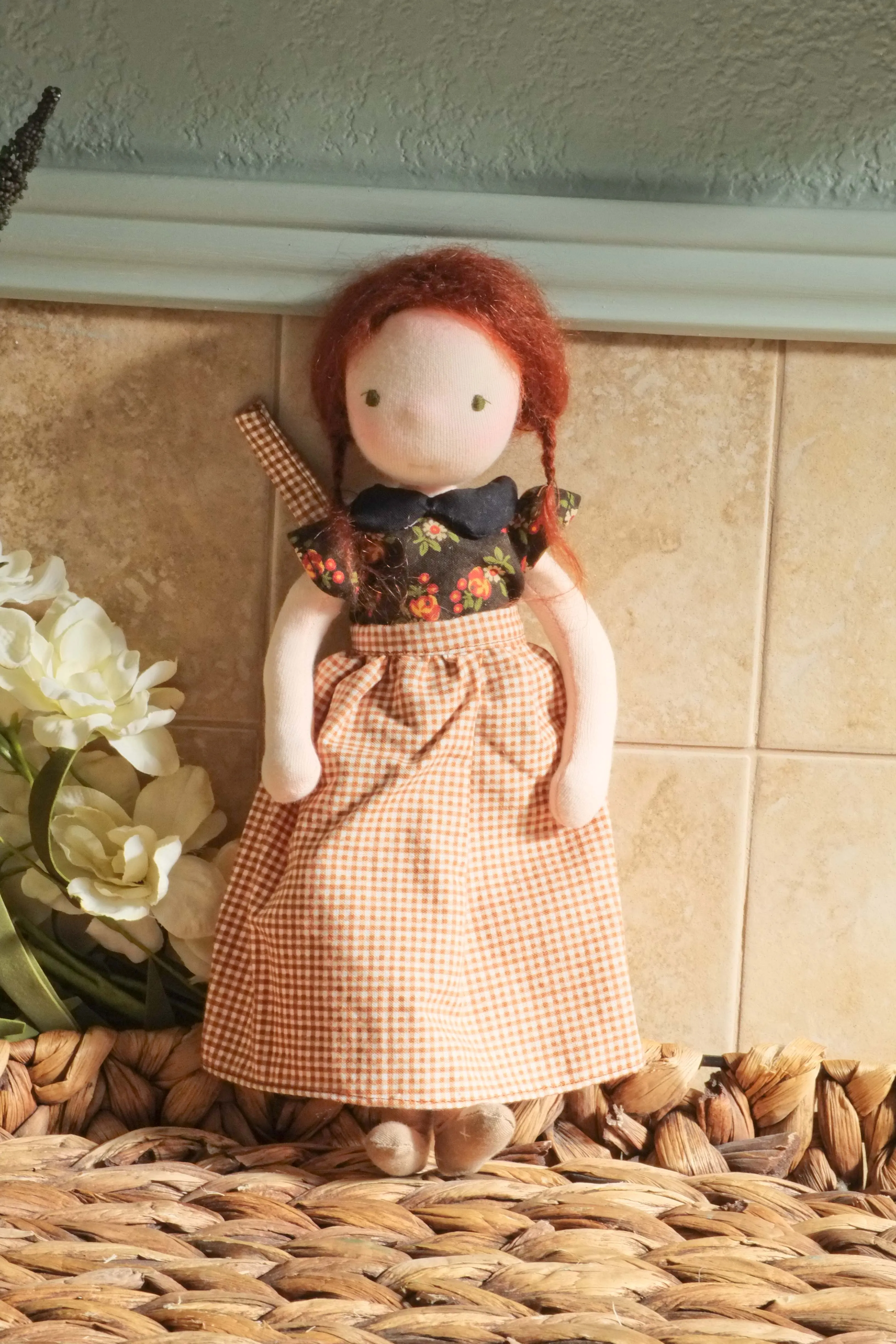Doll Shirt | Black Floral Collared Blouse