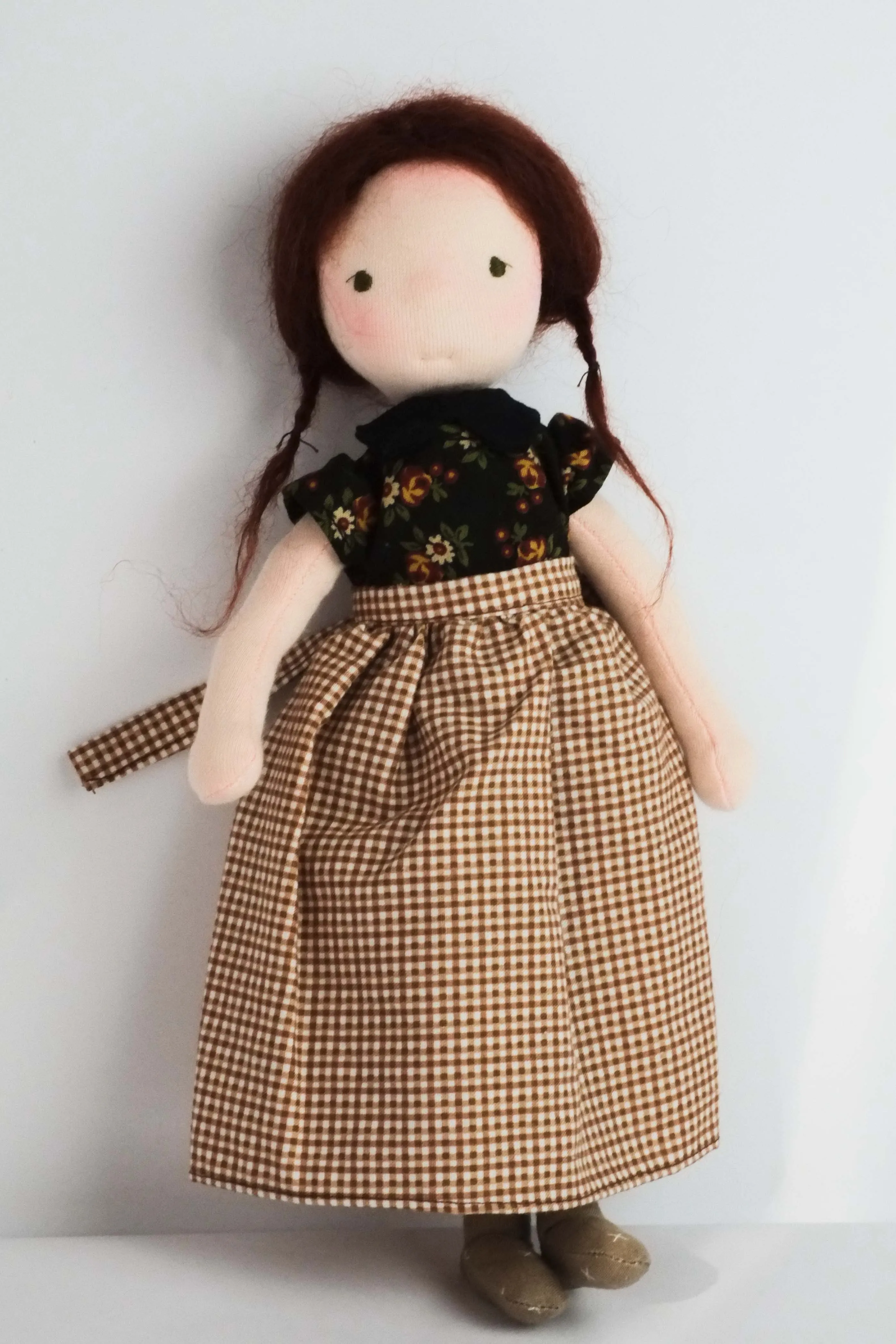 Doll Shirt | Black Floral Collared Blouse