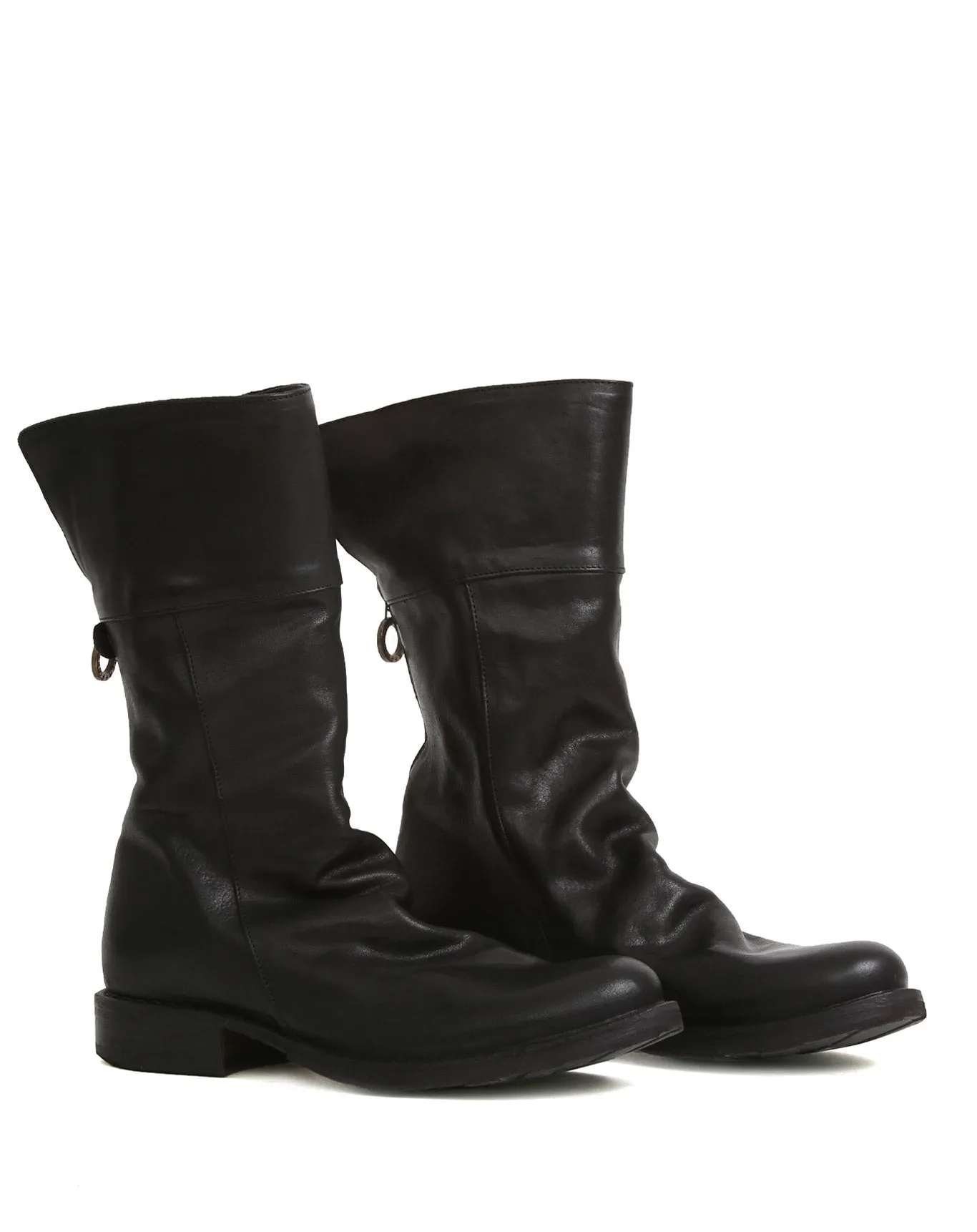 ELLA Black Leather Boots