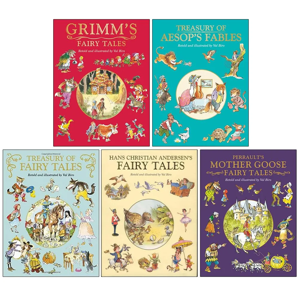 Fairy Tale Treasuries Series Collection 5 Books Set By Val Biro, H. C. Andersen