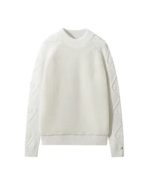 Faux Fur Cable Sweater
