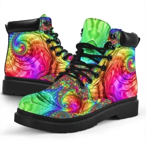 Happy rainbow all weather boots