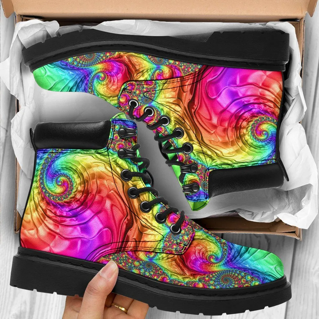Happy rainbow all weather boots