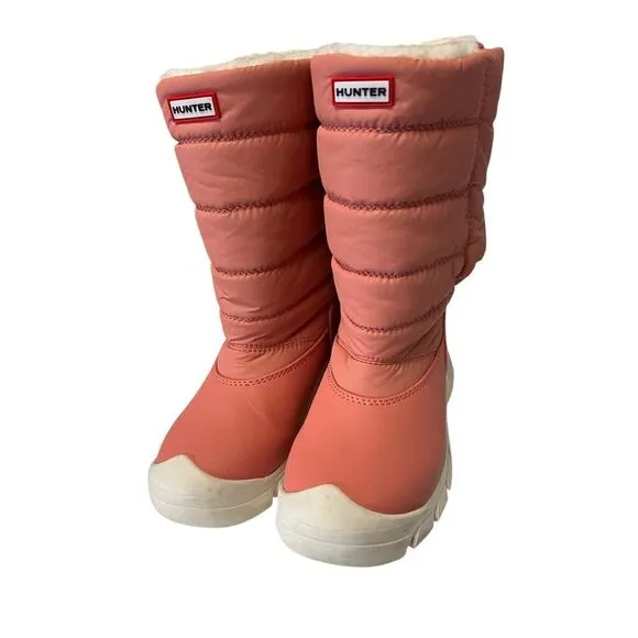 Hunter Kids Girls Intrepid Insulated Tall Vegan Snow Boots Size 1.5 US girls