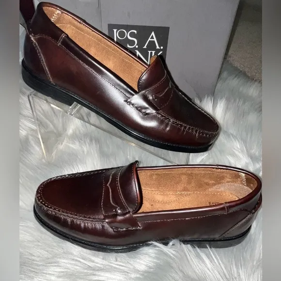 Jos. A. Bank Classic Fallston Loafers In Burgundy