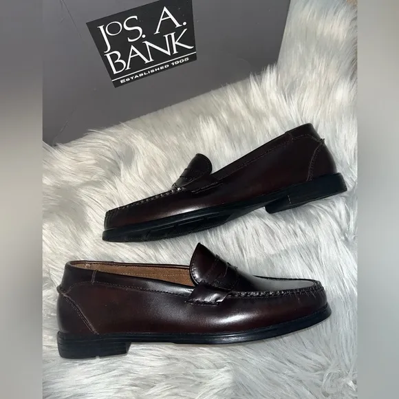 Jos. A. Bank Classic Fallston Loafers In Burgundy