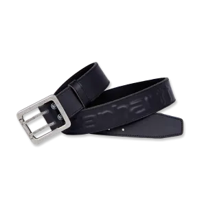 Leather belt Carhartt logo black