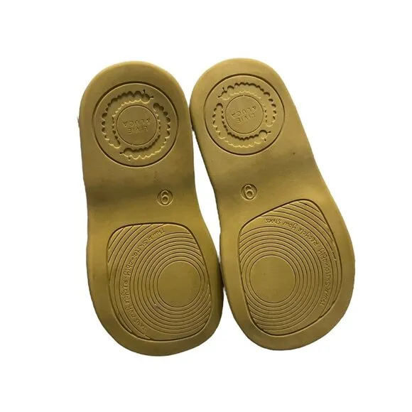 Livie &amp; Luca Sz 9 Limited Edition Gold Leather Minnie Sandals