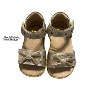 Livie &amp; Luca Sz 9 Limited Edition Gold Leather Minnie Sandals