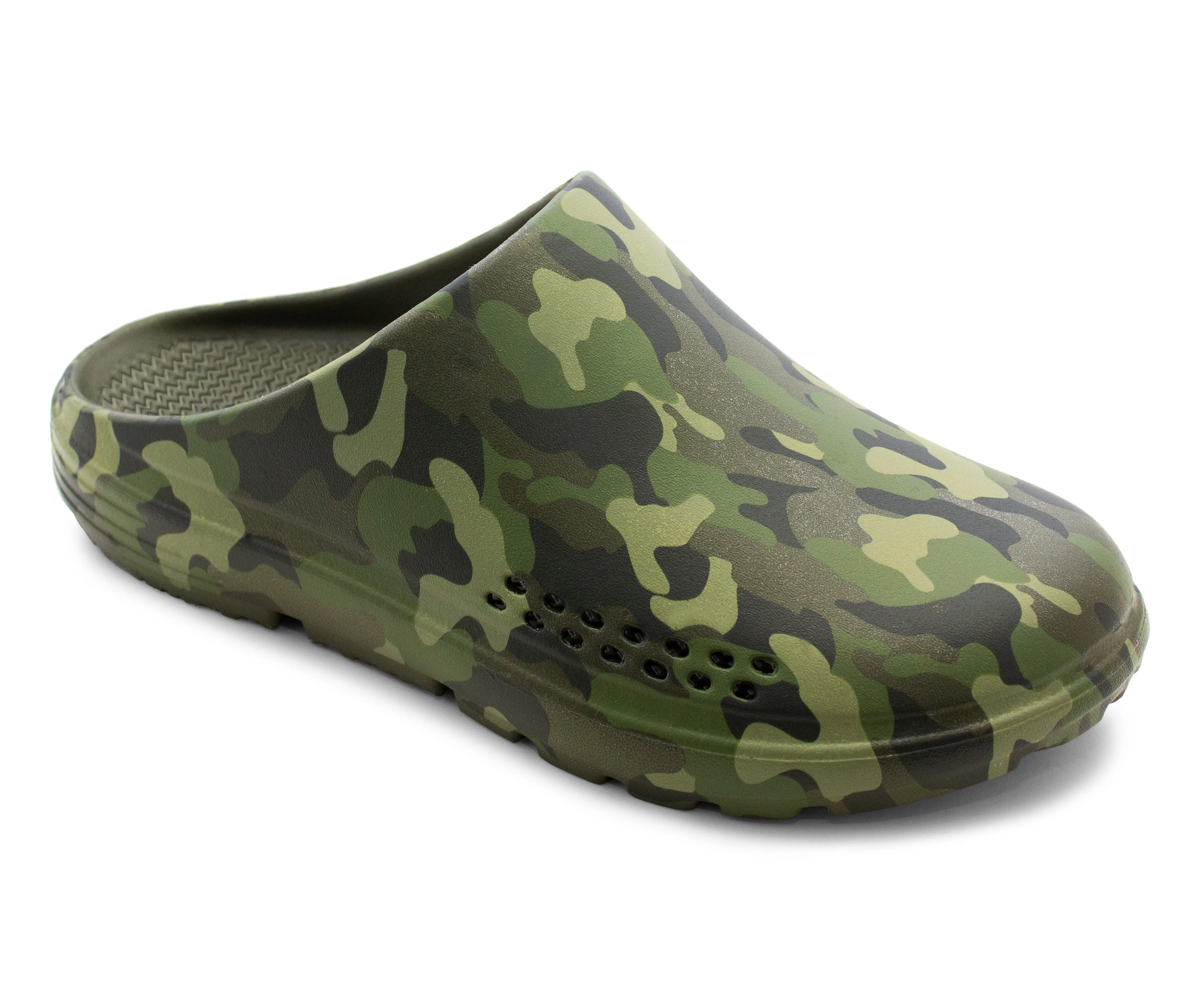 Mens Lightweight Garden Clogs Camo EVA Slip On Backless Breathable Summer Beach Hospital Casual Slippers Water Shoes