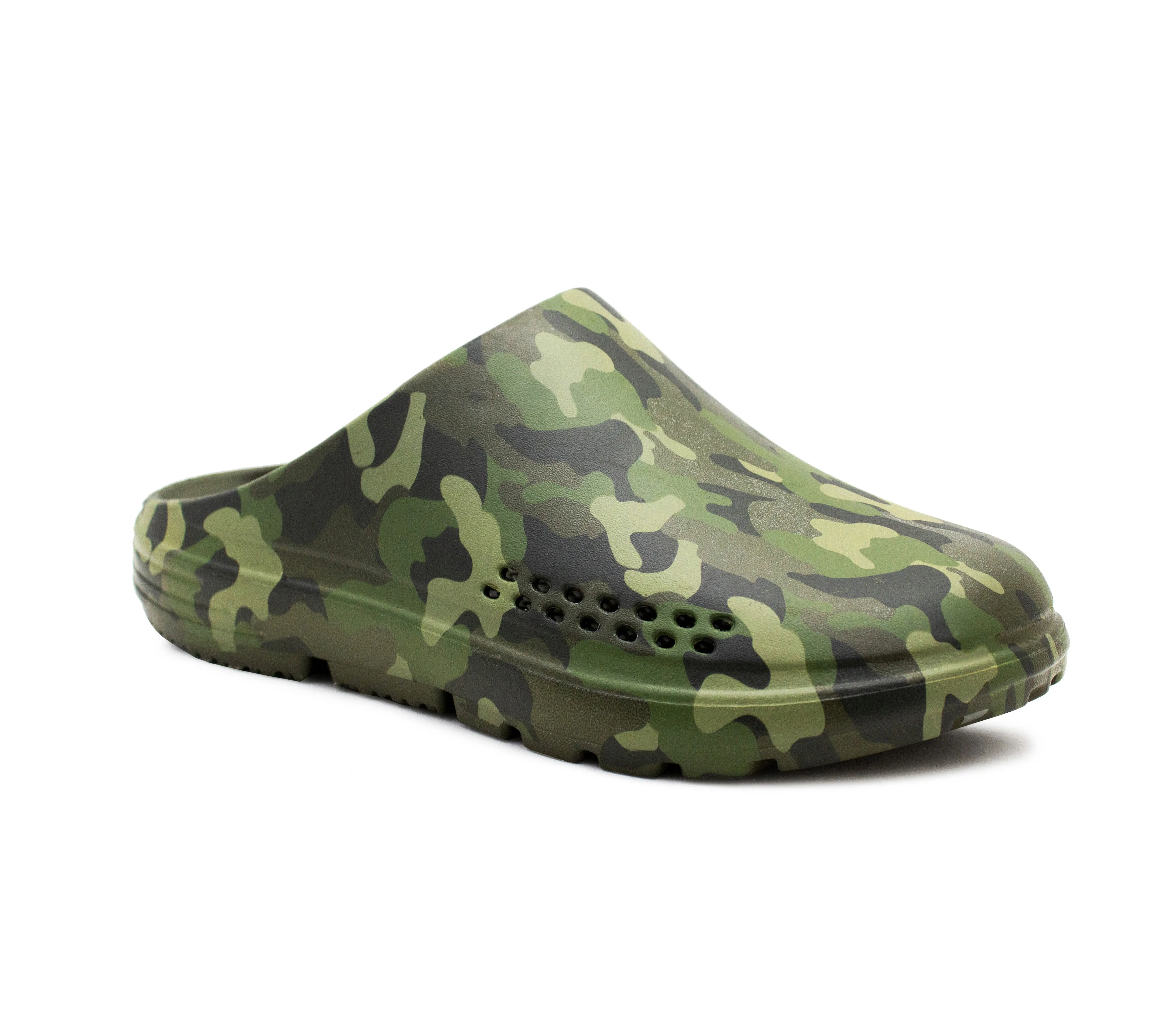 Mens Lightweight Garden Clogs Camo EVA Slip On Backless Breathable Summer Beach Hospital Casual Slippers Water Shoes