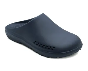 Mens Lightweight Garden Clogs Navy EVA Slip On Backless Breathable Summer Beach Hospital Casual Slippers Water Shoes
