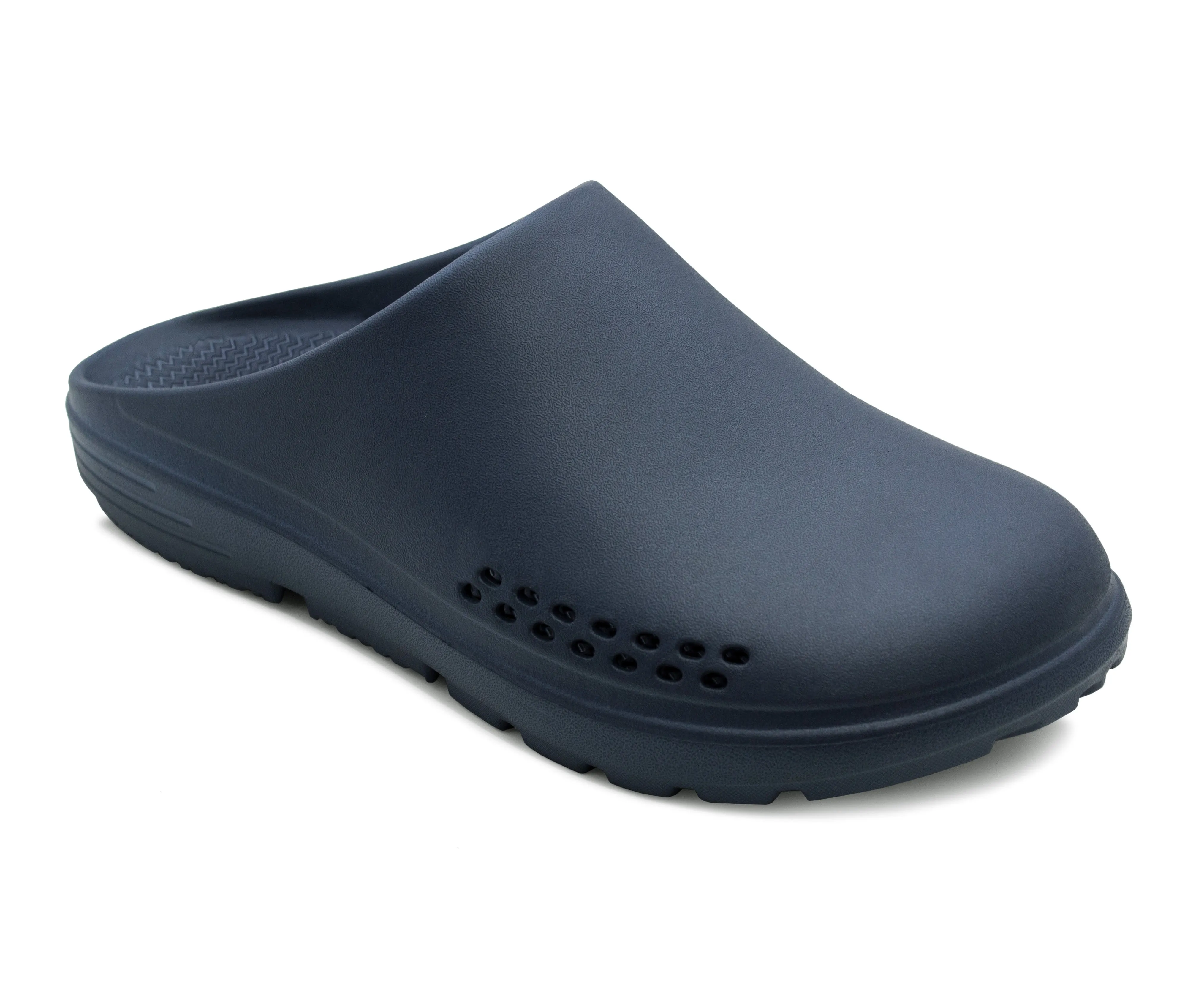 Mens Lightweight Garden Clogs Navy EVA Slip On Backless Breathable Summer Beach Hospital Casual Slippers Water Shoes