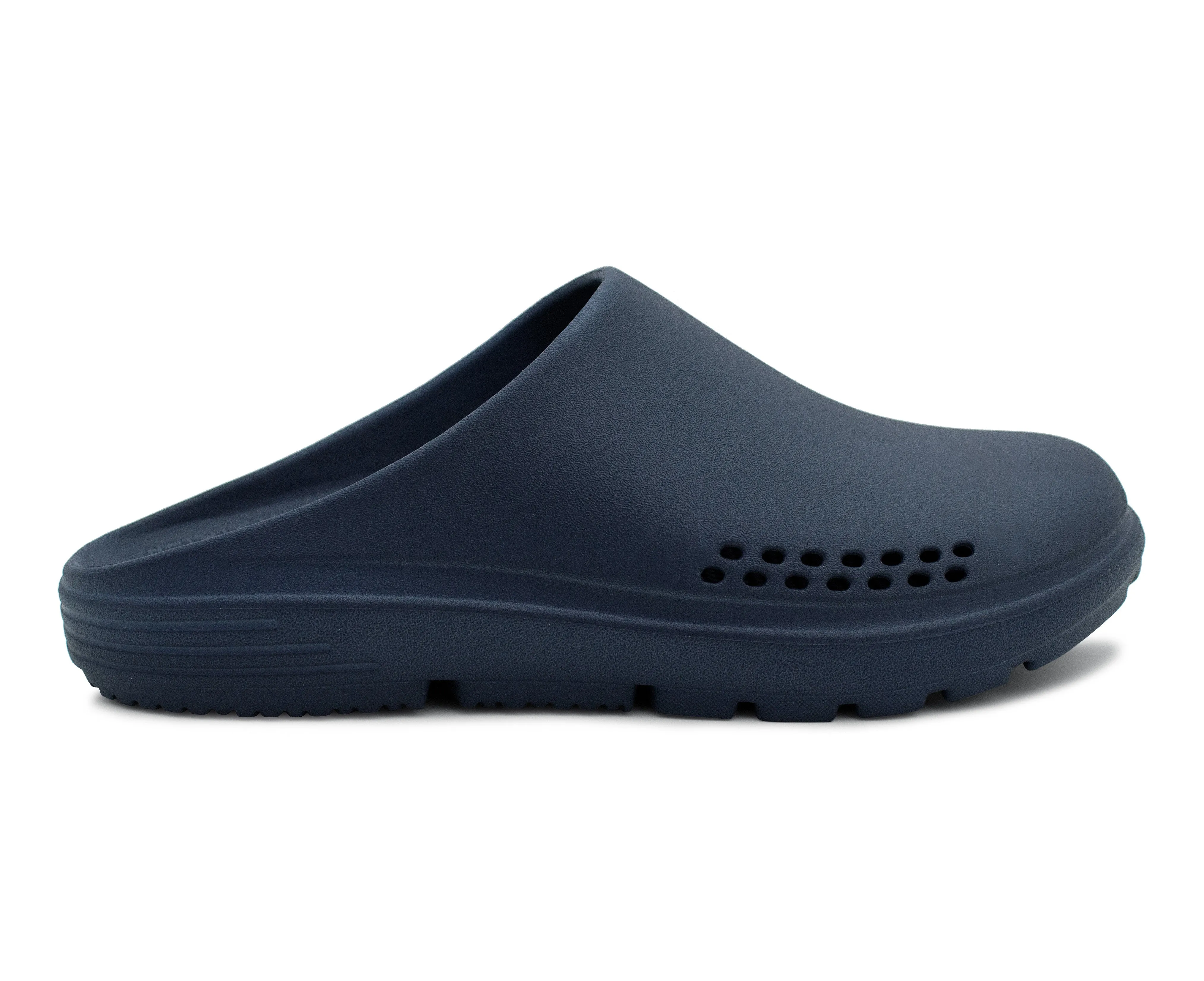 Mens Lightweight Garden Clogs Navy EVA Slip On Backless Breathable Summer Beach Hospital Casual Slippers Water Shoes