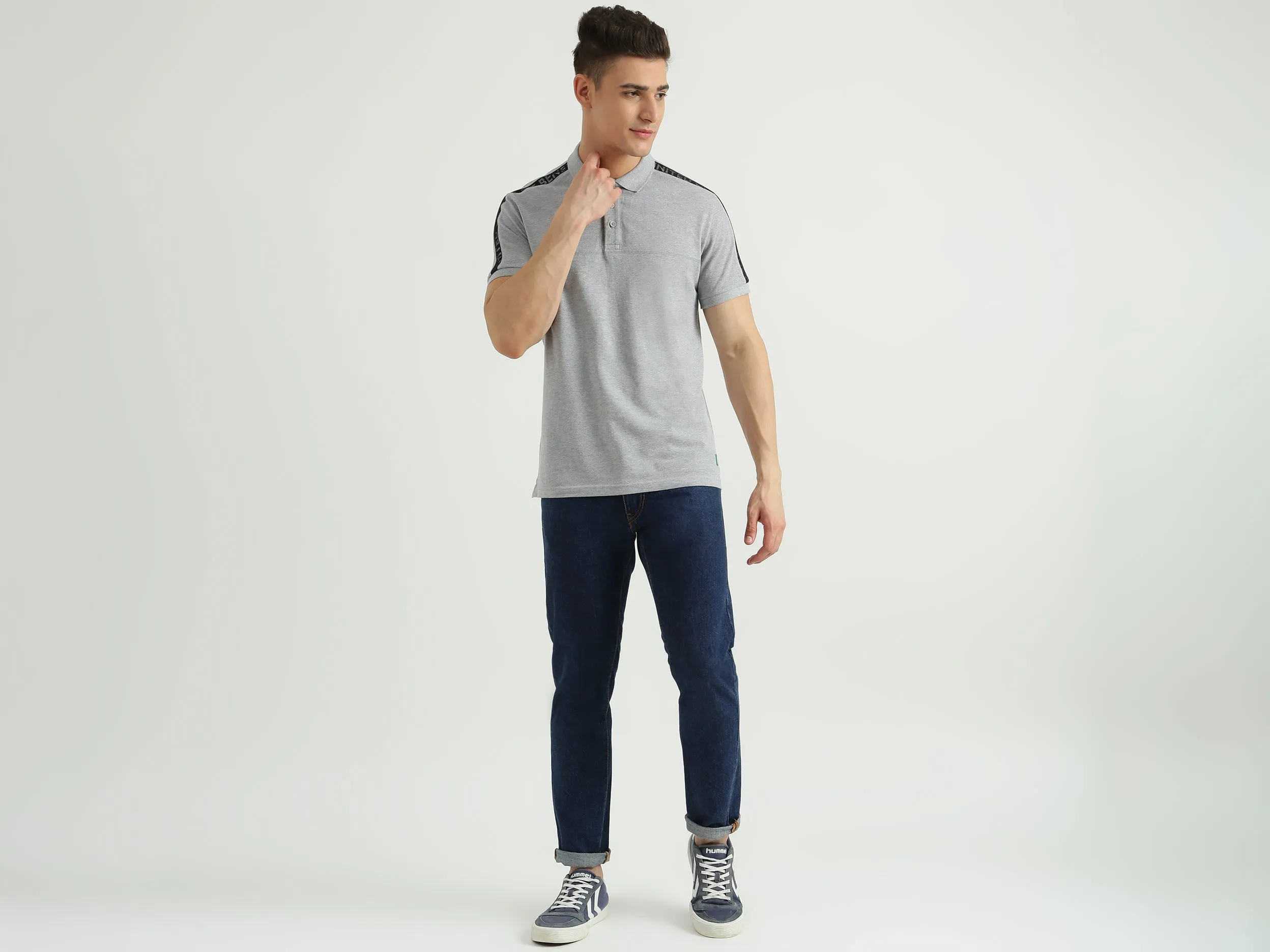 Mens Short Sleeve Solid Polo T-Shirt