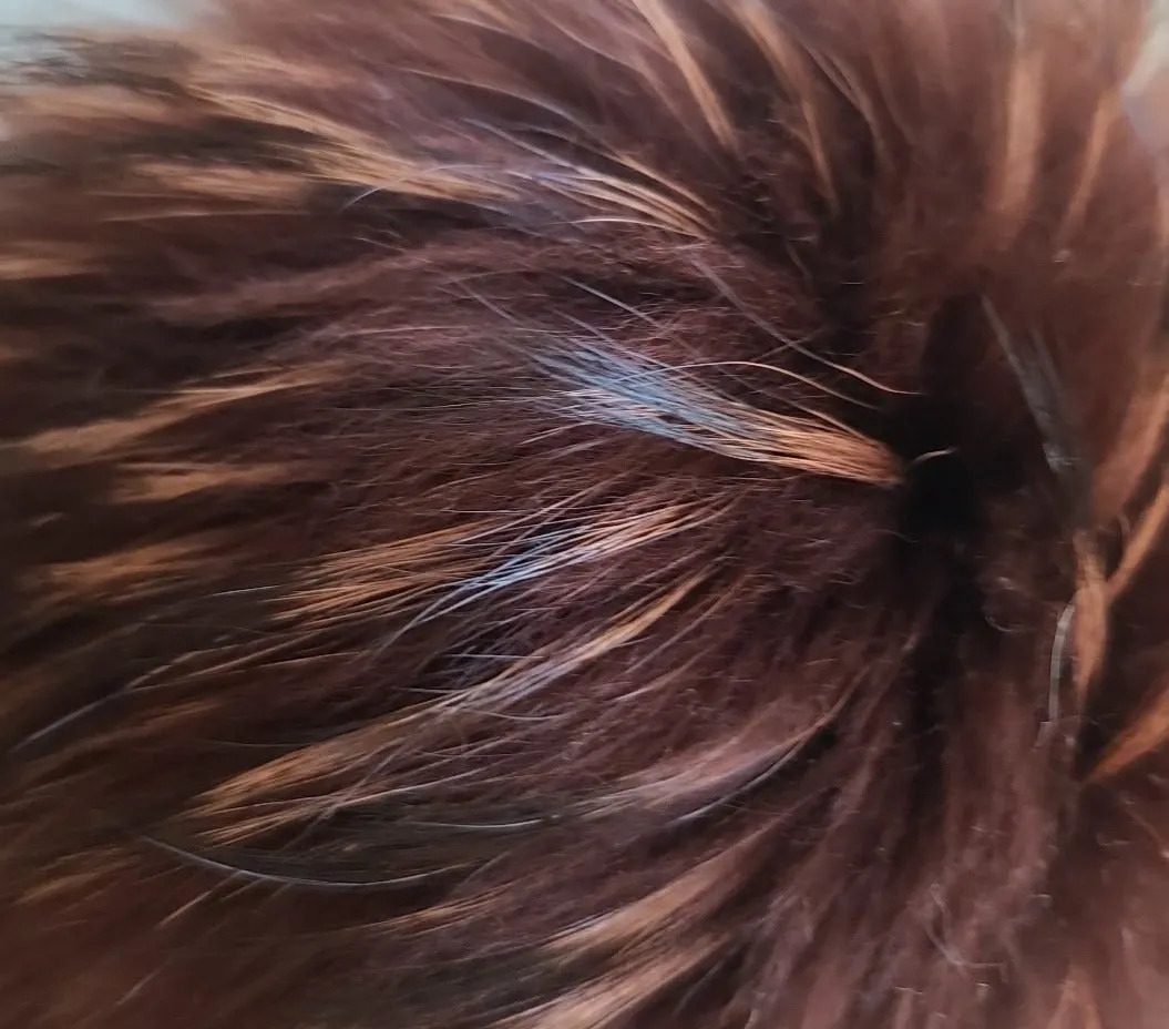 Natural Color Fur Boots (Black Tips)