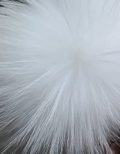 Natural Color Fur Boots (Black Tips)