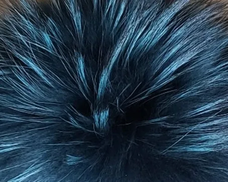 Natural Color Fur Boots (Black Tips)