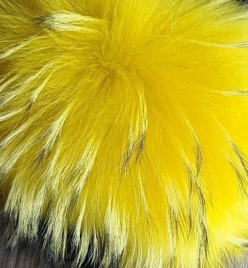 Natural Color Fur Boots (Black Tips)