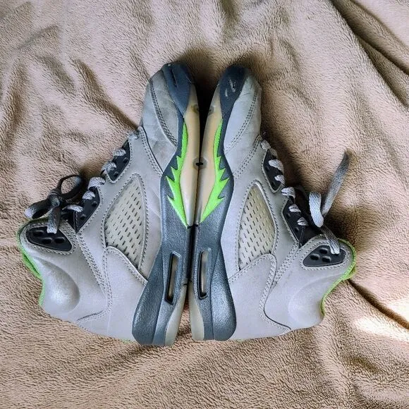 Nike Air Jordan 5 Retro Green Bean Sneakers sizes 4Y &amp; Toddlers 11C