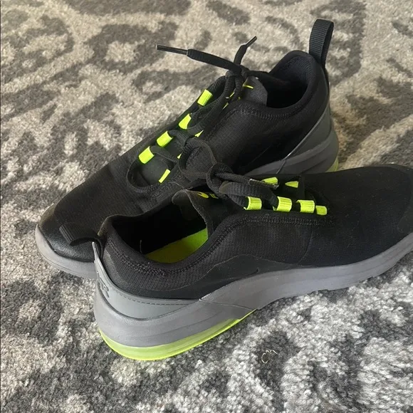 Nike Air Max Motion Black and Neon Green