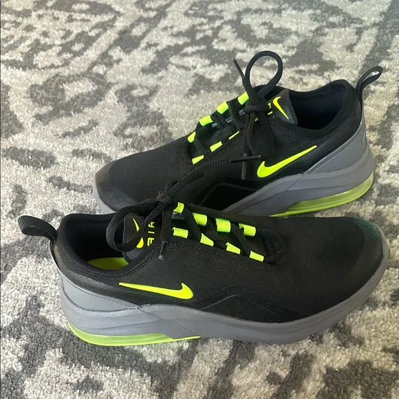 Nike Air Max Motion Black and Neon Green